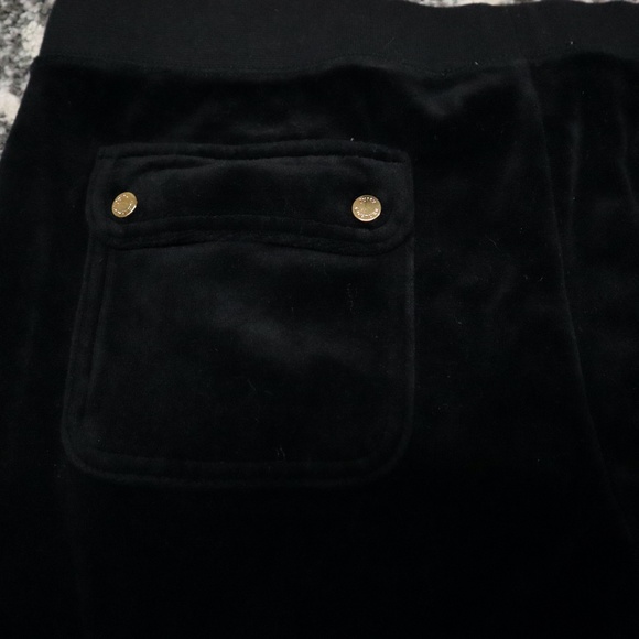 Juicy Couture Velour Black Tracksuit Gold Hardware - Picture 13 of 15